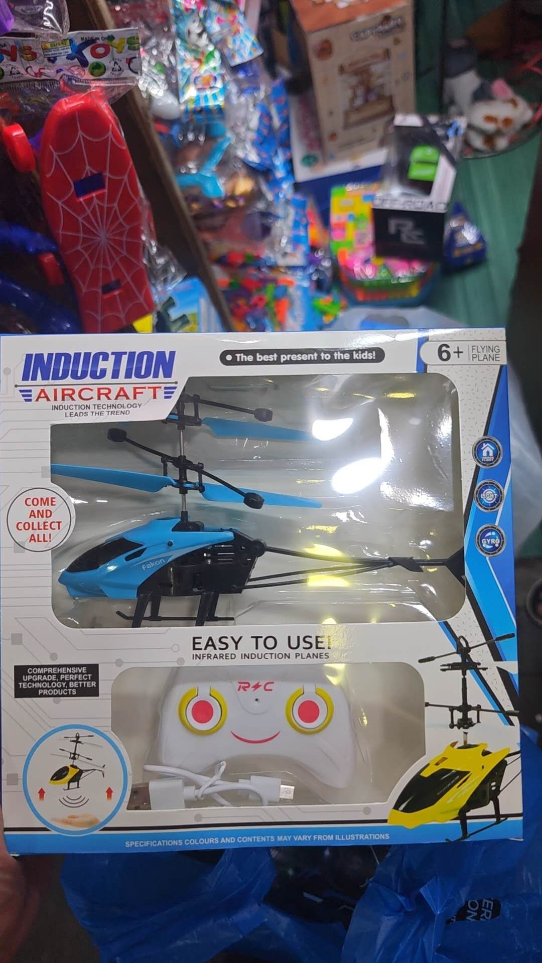 TOP New Induction Helicopter Toy Room Charged Remote Control Small Aircraft Training Coordination Gifts For Boys And Girls