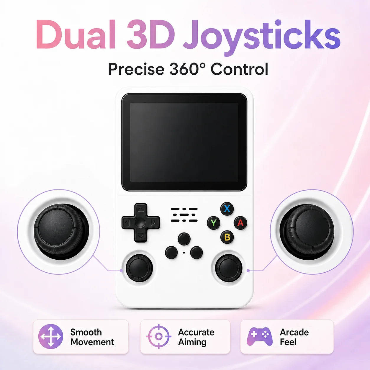 ARKOS Retro Handheld Game Console 3.5'' IPS,Linux Portable Pocket Player,3D Joysticks Consola Kids Gift