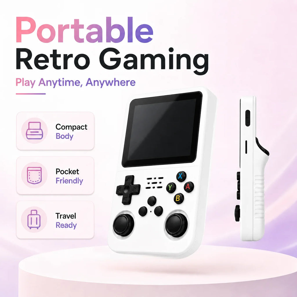 ARKOS Retro Handheld Game Console 3.5'' IPS,Linux Portable Pocket Player,3D Joysticks Consola Kids Gift