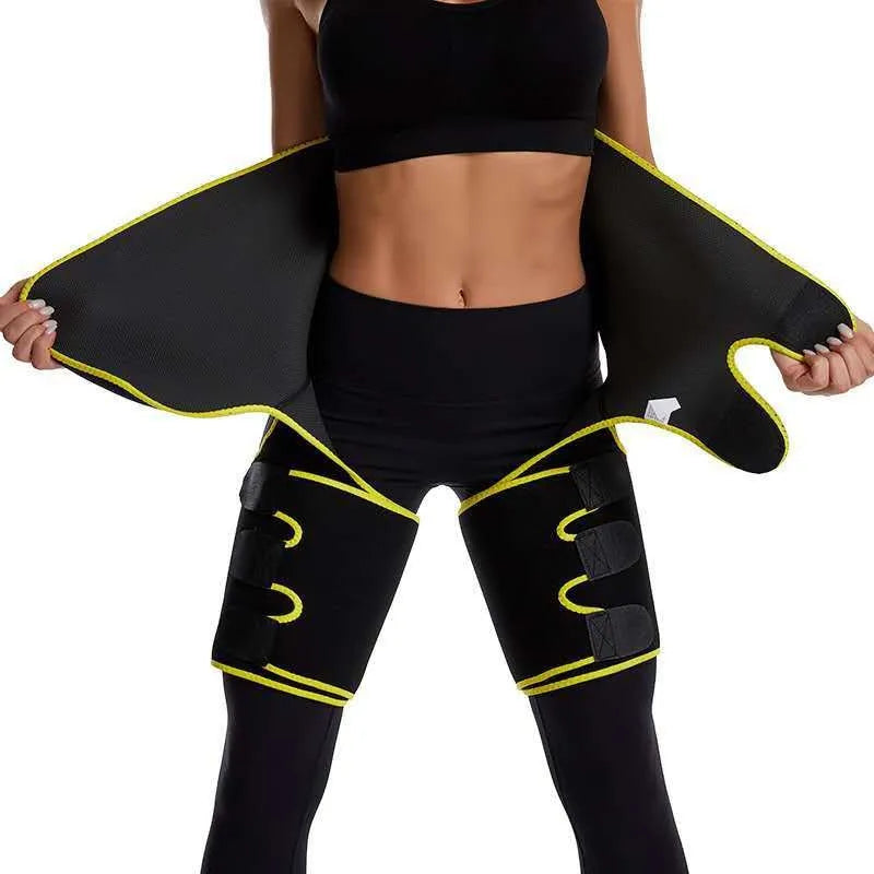 Adjustable High-Waist Yoga Core Belt Butt Trainer Sweating Shaper Fitness Waist Trainer Band for Body Sculpting And Abdomen Supp