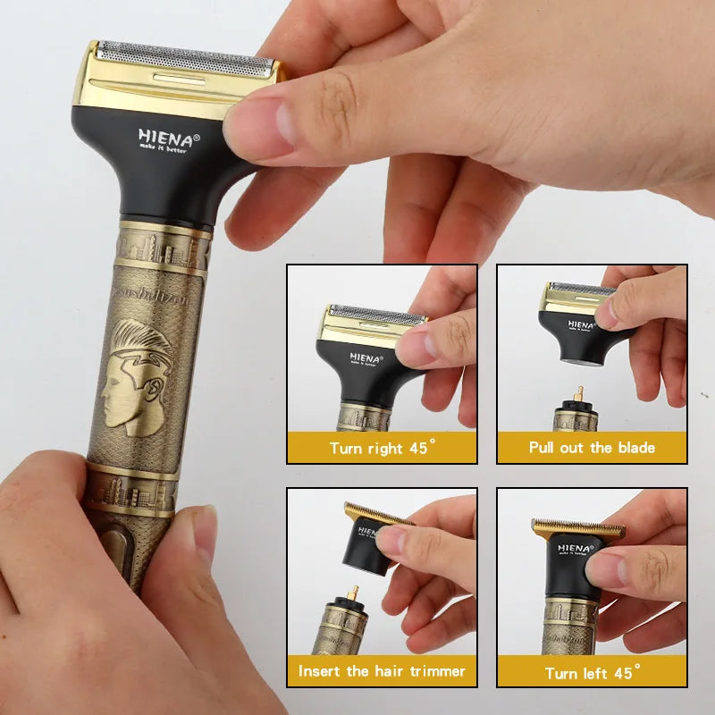 3 In 1 Hair Clipper Portable Cordless Hair Beard Shavers For Men Electric Nose Hair Beard Shaving Razor Set Hair Cutters