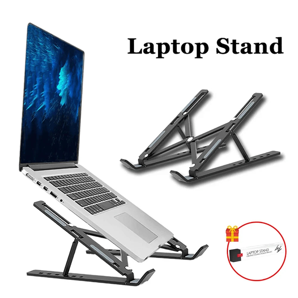 Laptop Stand Portable Foldable Notebook Bracket Adjustable Computer Monitor Holder For Macbook Air iPad Tablets Base Accessories