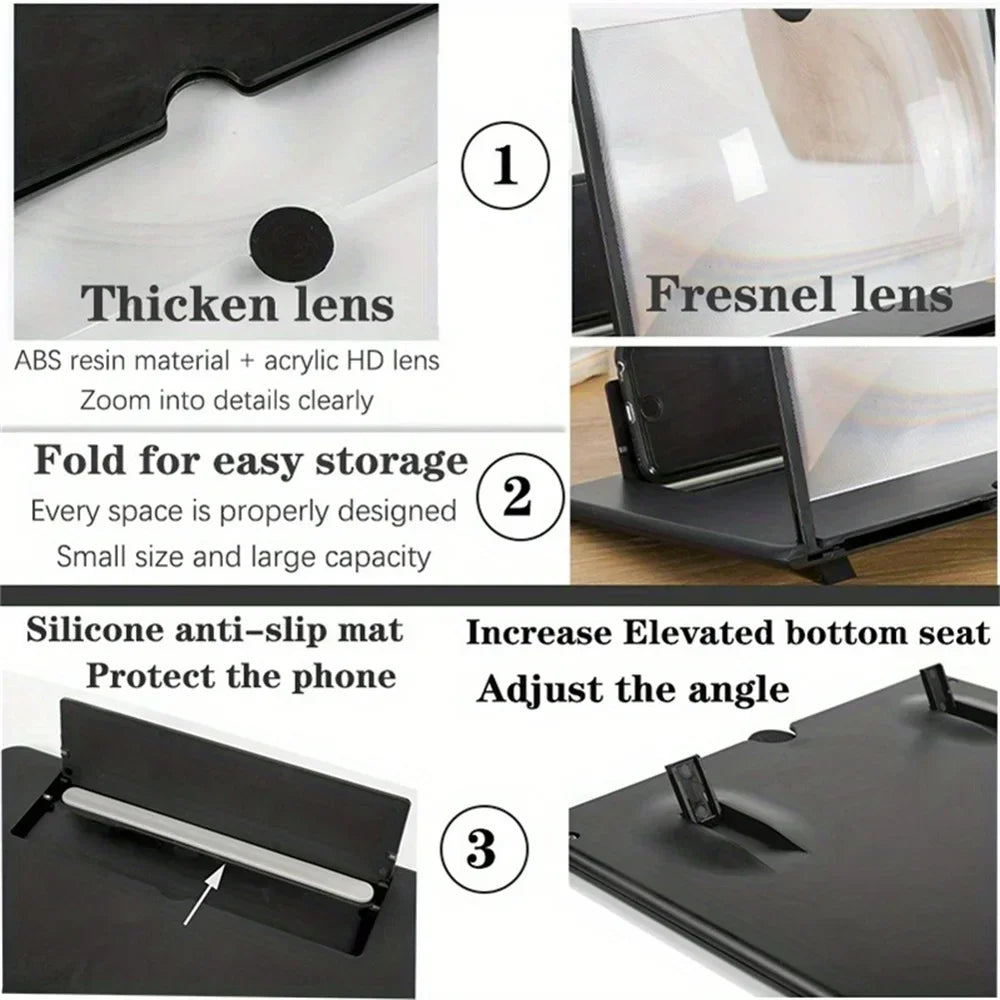Portable Phone Screen Amplifier For Immersive Movie Watching