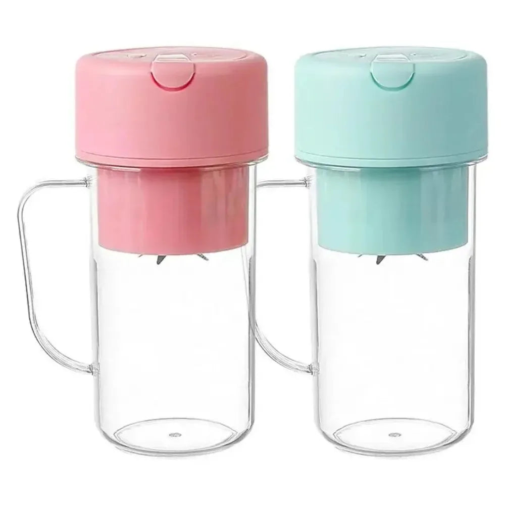 Portable USB Rechargeable Electric Juicer Cup 300ml with Straw for Smoothies and Shakes at Home Outdoor Office