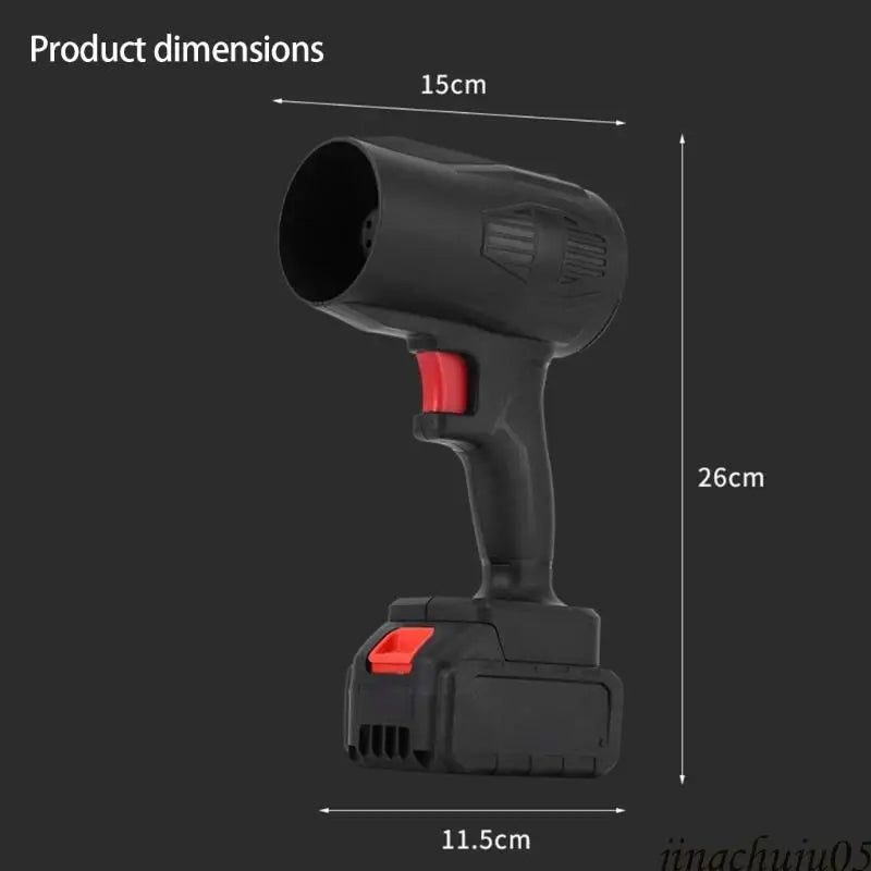 Hippcron 21V Cordless Leaf Blower 30000RPM Powerful High-Speed Motor USB-Cable Clutter Clearing Fallen Leaves/Debris