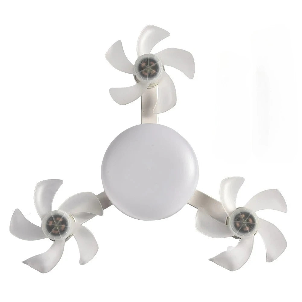 Unmanned Aerial Vehicle Silent Ceiling Fan Light Remote Control Dimming Multi-color LED Living Room Bedroom Ceiling Fan Light