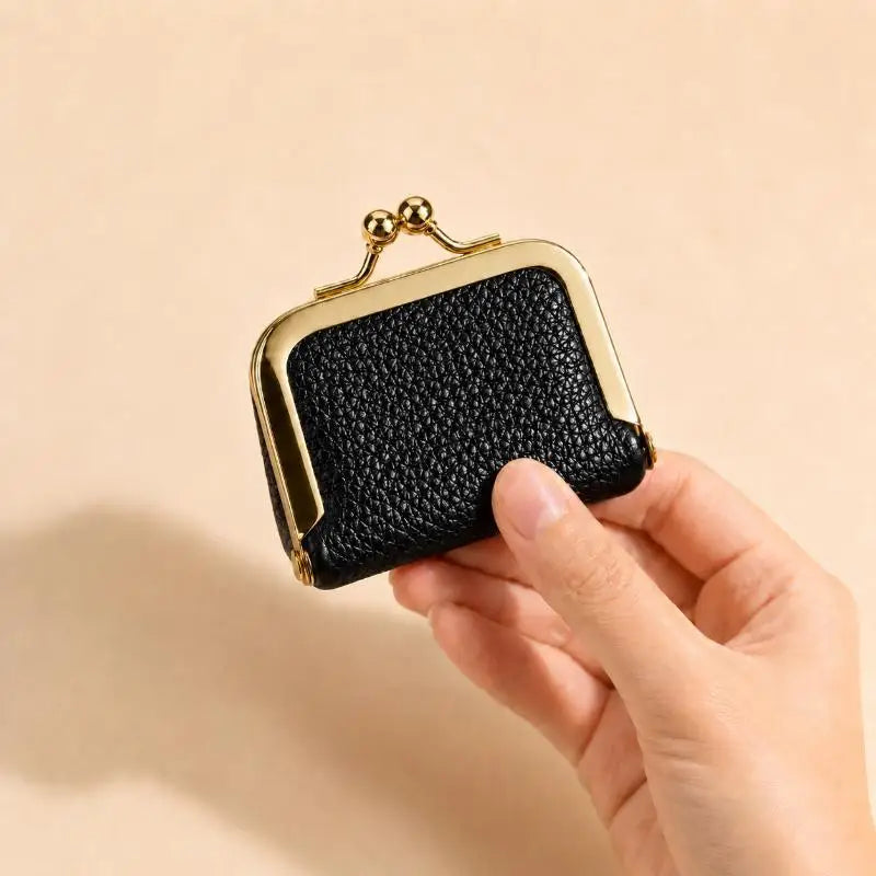 Mini Litchi Grain Coin Purse, Portable Storage Pouch for Earphones & Jewelry, Small Women's Coin Bag