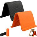 2PCS Foldable Silicone Phone and Tablet Stand, Adjustable Non-Slip Desktop Holder, Portable Device Stand for Home, Office and Travel