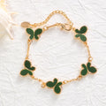 A fashionable and versatile daily butterfly-shaped mother-of-pearl lady's bracelet with simple design.