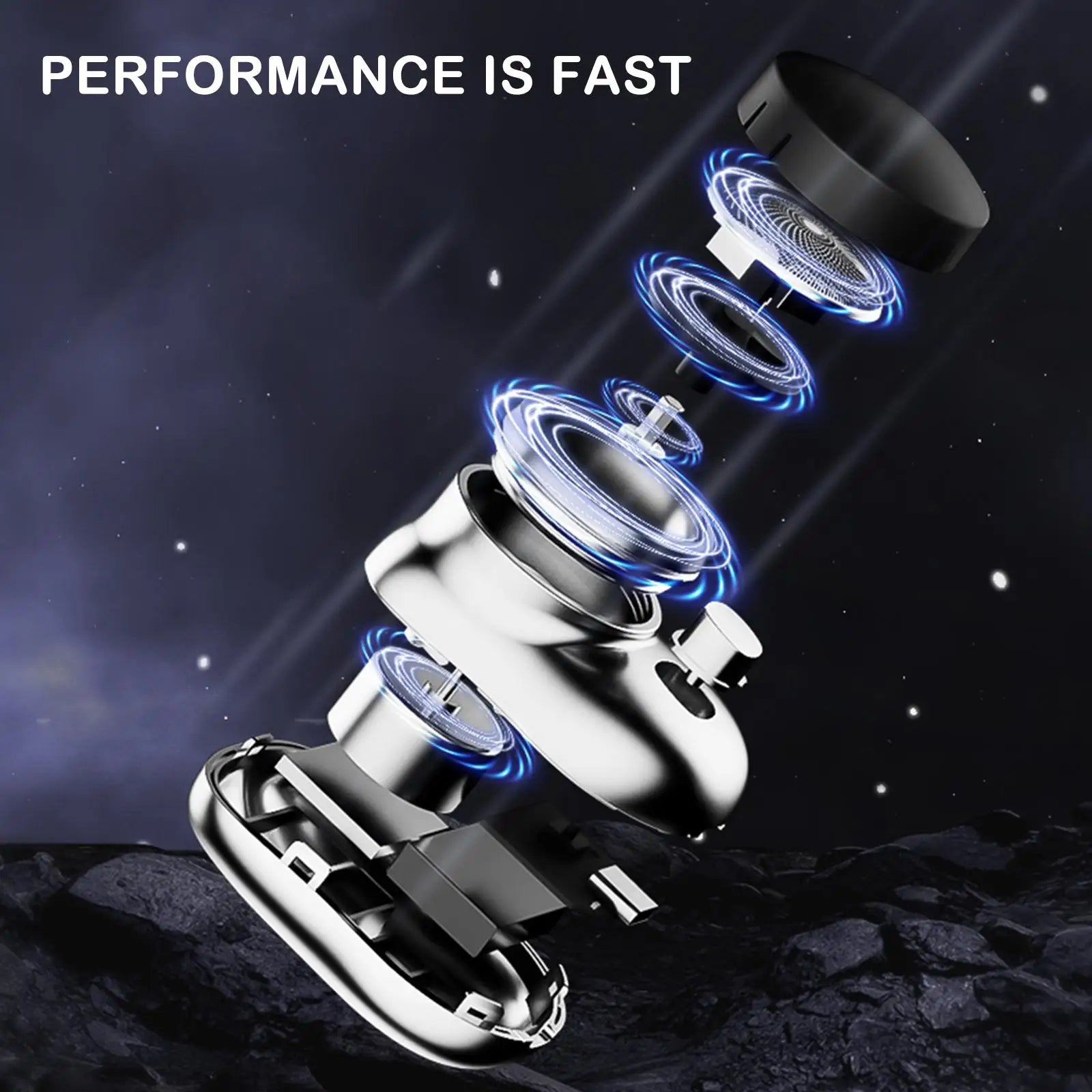 Portable Electric Shaver IPX7 Waterproof Wet Dry Double Use Mini Type-c Fast Charging Pocket Razor Beard Trimmer Shaving Machine