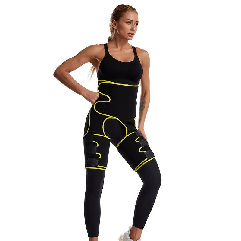 Adjustable High-Waist Yoga Core Belt Butt Trainer Sweating Shaper Fitness Waist Trainer Band for Body Sculpting And Abdomen Supp