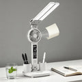 Rechargeable Eye-care LED Desk Lamp · Fan & Dual Pen Holders + Digital Display – Perfect for Study & Office