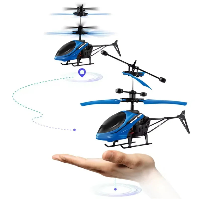 TOP New Induction Helicopter Toy Room Charged Remote Control Small Aircraft Training Coordination Gifts For Boys And Girls