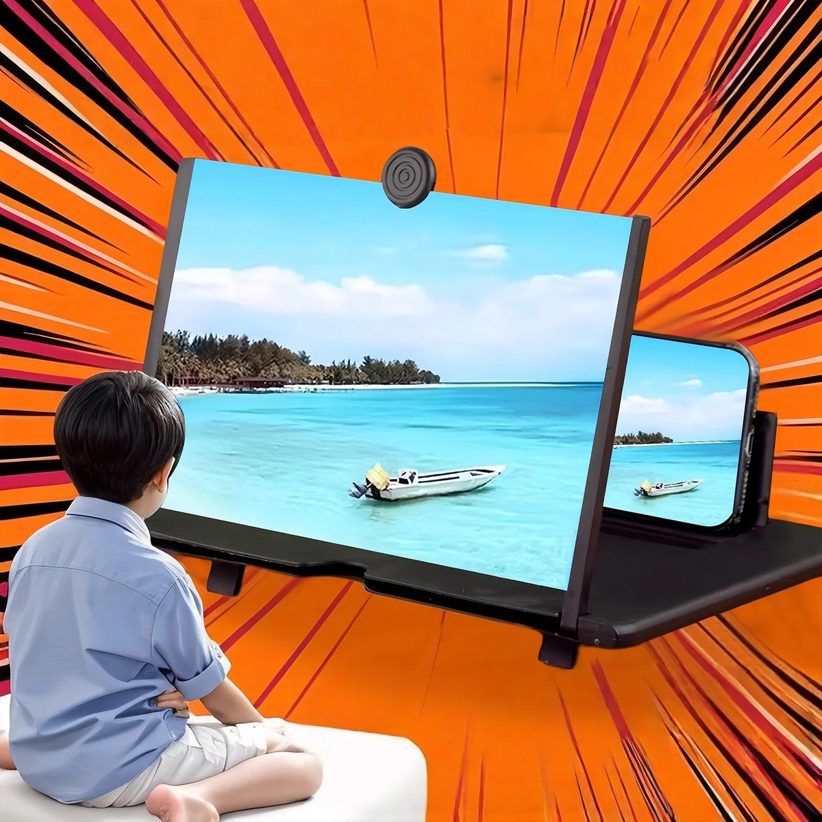 Portable Phone Screen Amplifier For Immersive Movie Watching