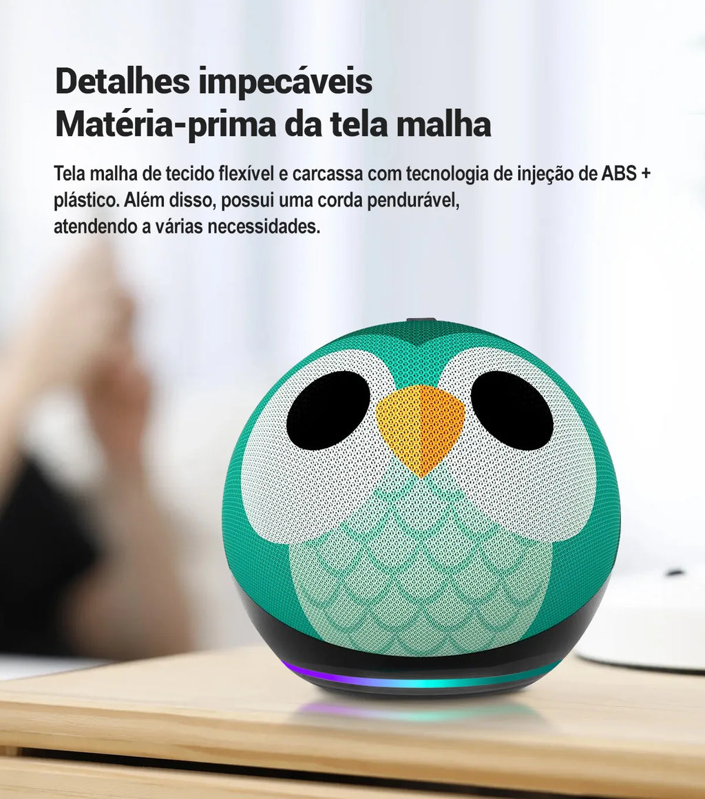 Alaxe Wireless Bluetooth Speaker with TF Card Playback Voice Prompt RGB Small Subwoofer IPX6 Waterproof Portable Outdoor Speaker