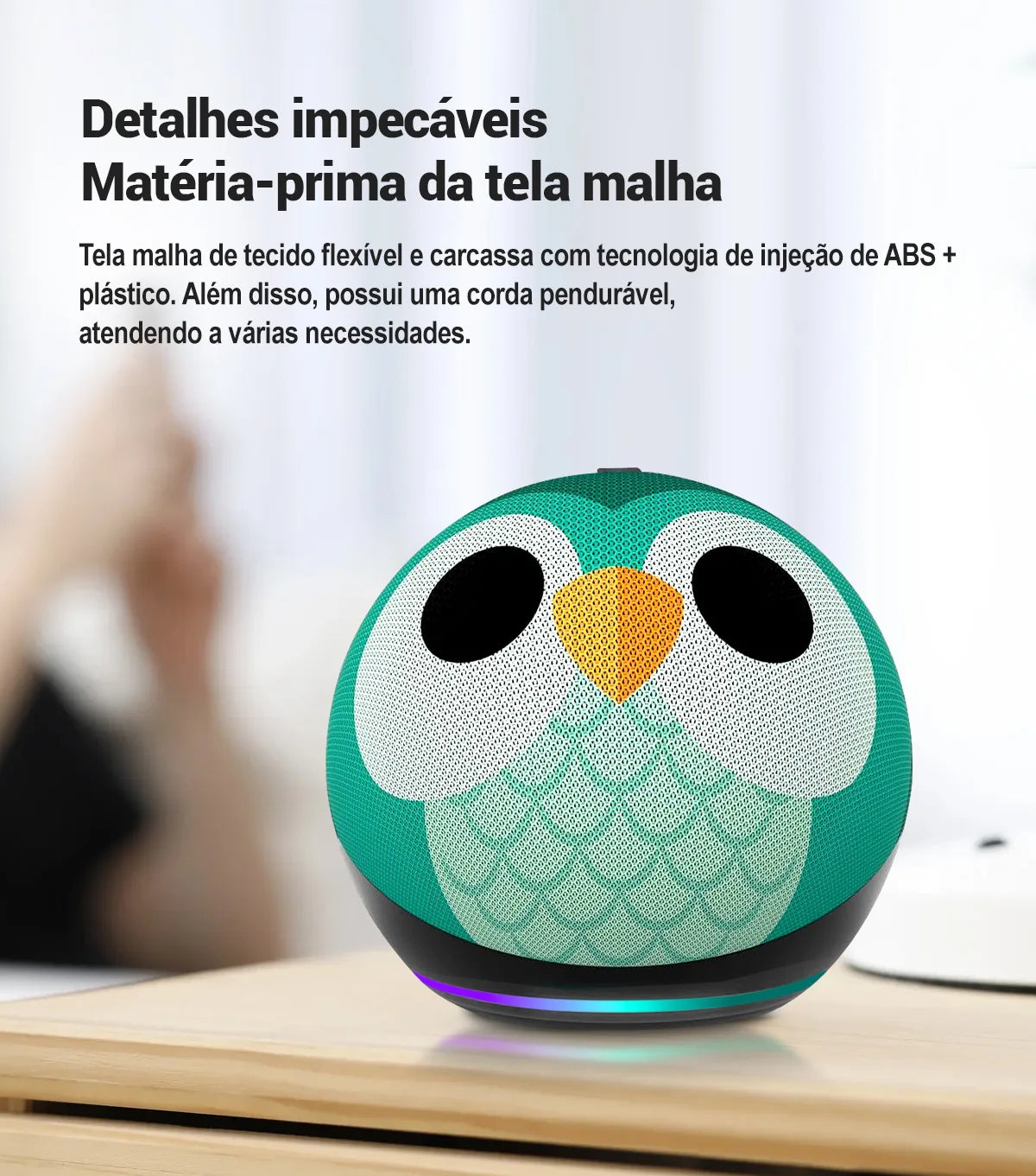 Alaxe Wireless Bluetooth Speaker with TF Card Playback Voice Prompt RGB Small Subwoofer IPX6 Waterproof Portable Outdoor Speaker