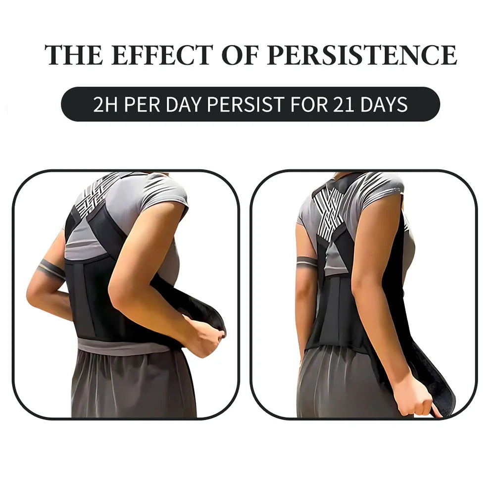 Upgraded Back Brace Posture Supports for Women and Men, Shoulder Straightener Adjustable Full Back Support Upper and Lower Back
