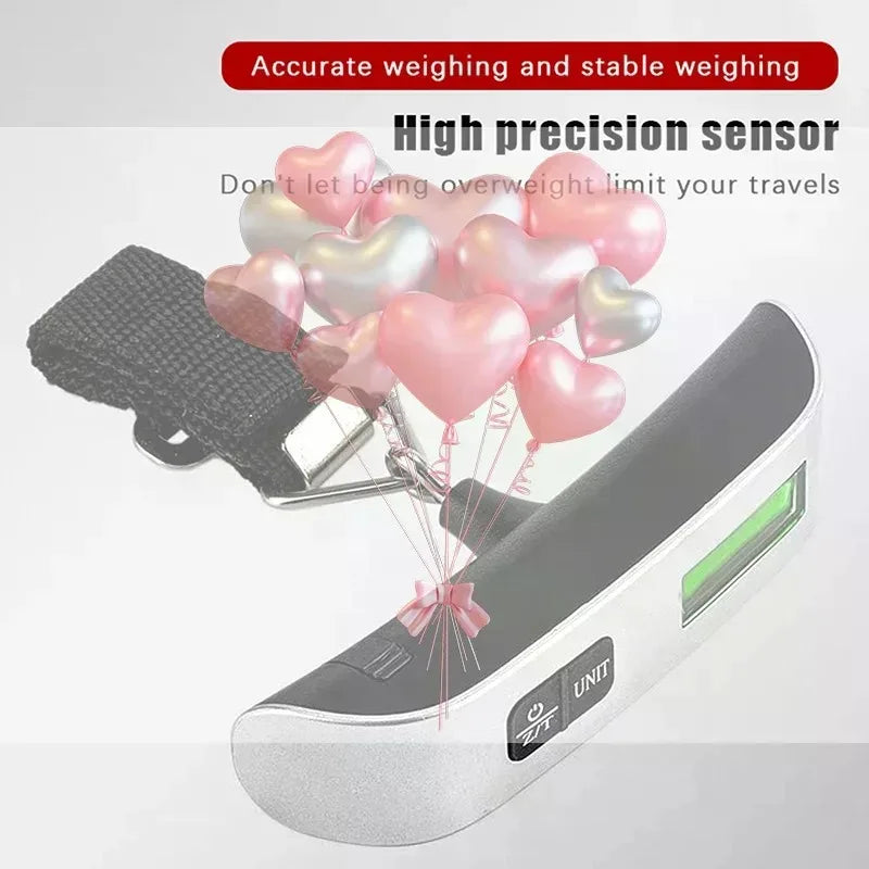50kg 10g Digital Scale Electronic Balance Kitchen Luggage Hanging Scale Weight Suitcase Travel Scale Baggage Bag Weight Tool