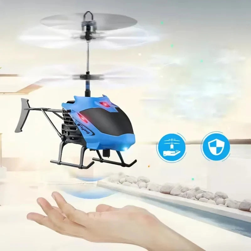 TOP New Induction Helicopter Toy Room Charged Remote Control Small Aircraft Training Coordination Gifts For Boys And Girls