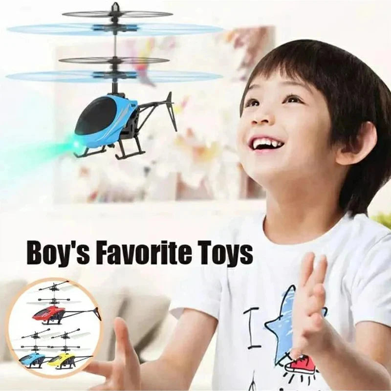 TOP New Induction Helicopter Toy Room Charged Remote Control Small Aircraft Training Coordination Gifts For Boys And Girls