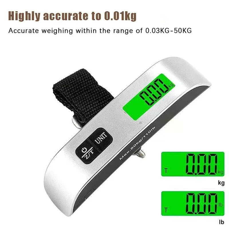 50kg 10g Digital Scale Electronic Balance Kitchen Luggage Hanging Scale Weight Suitcase Travel Scale Baggage Bag Weight Tool