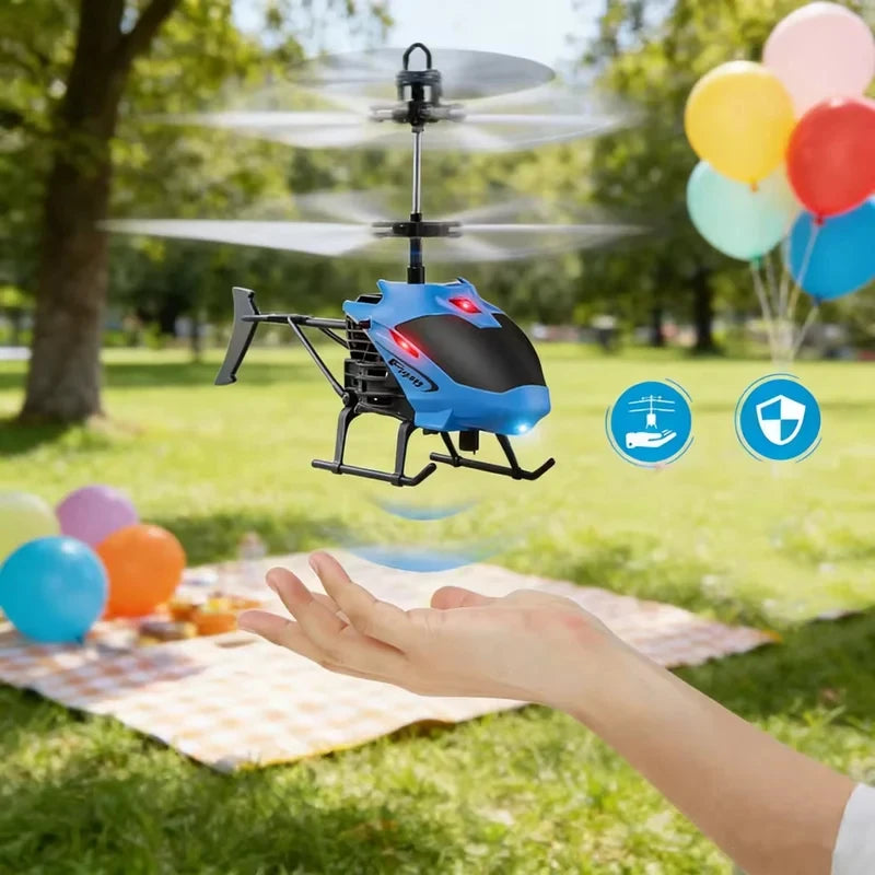 TOP New Induction Helicopter Toy Room Charged Remote Control Small Aircraft Training Coordination Gifts For Boys And Girls